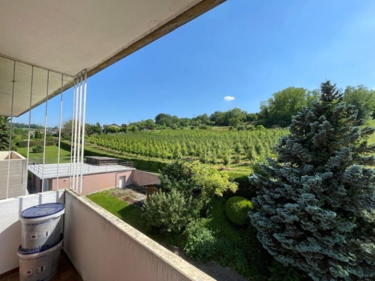 Blick vom Balkon